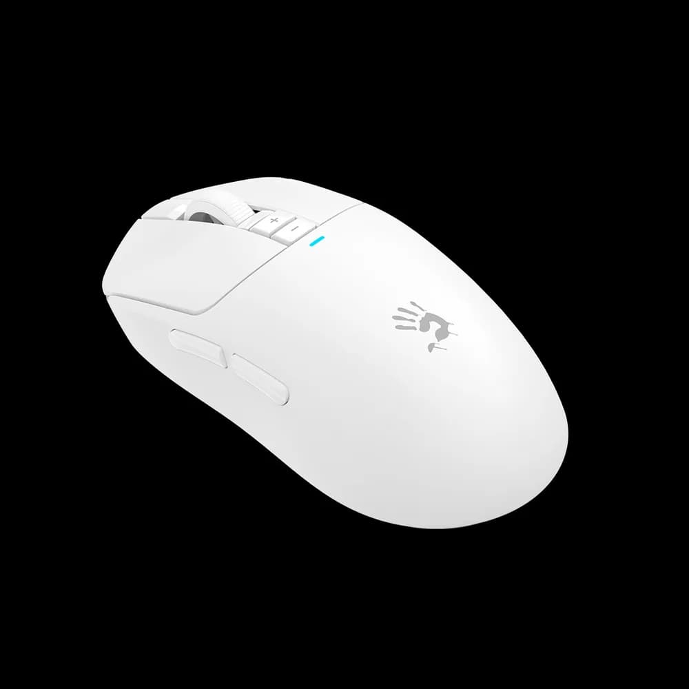 Mouse A4Tech, gaming, BLOODY WAVELINK FULL SPEED, DUAL MODE WIRELESS USB WHITE TYPE-C, "R72Ultra White" 4711421 000901 — miniatură