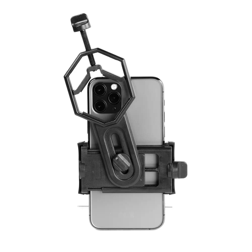 Univerzális mobiltelefon-tartó, 26-47 mm közötti átmérőjű okulárra