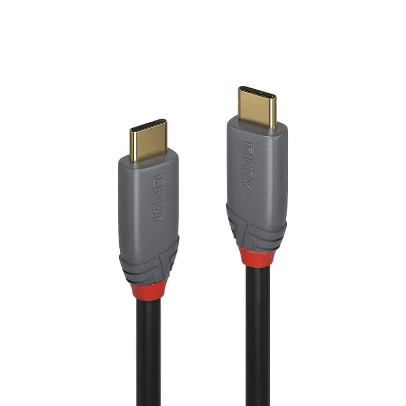 Cablu Lindy USB 3.2 Type-C to Type-C (tata - tata), lungime 7m, Supported Bandwidth: 10Gbps, 100W PD, Anthra Line