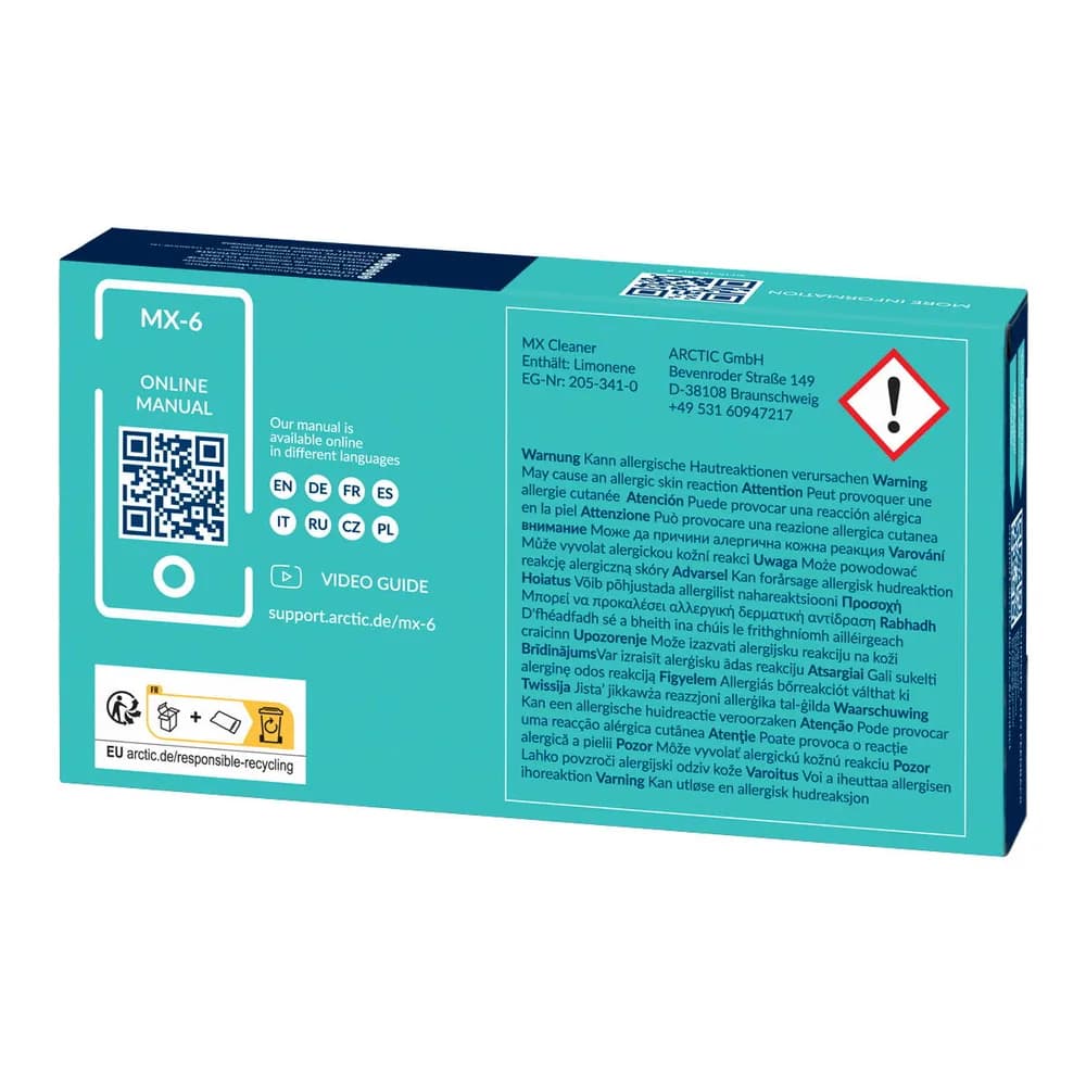 PASTA SILICONICA ARCTIC MX-6, 4g, cu MX Cleaner 6buc,"ACTCP00084A" — miniatură