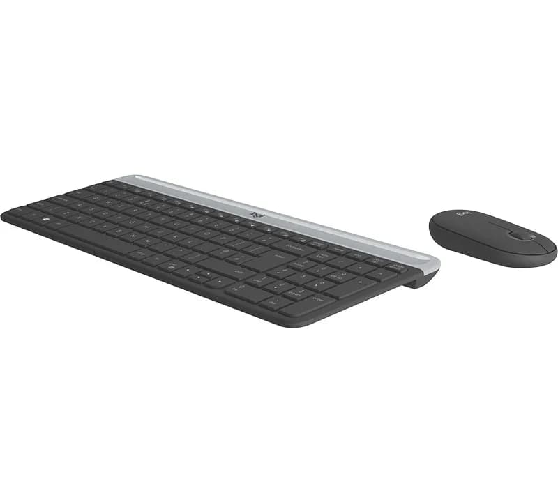 LOGITECH Logitech Slim Wireless Keyboard and Mouse Combo MK470 - GRAPHITE — miniatură