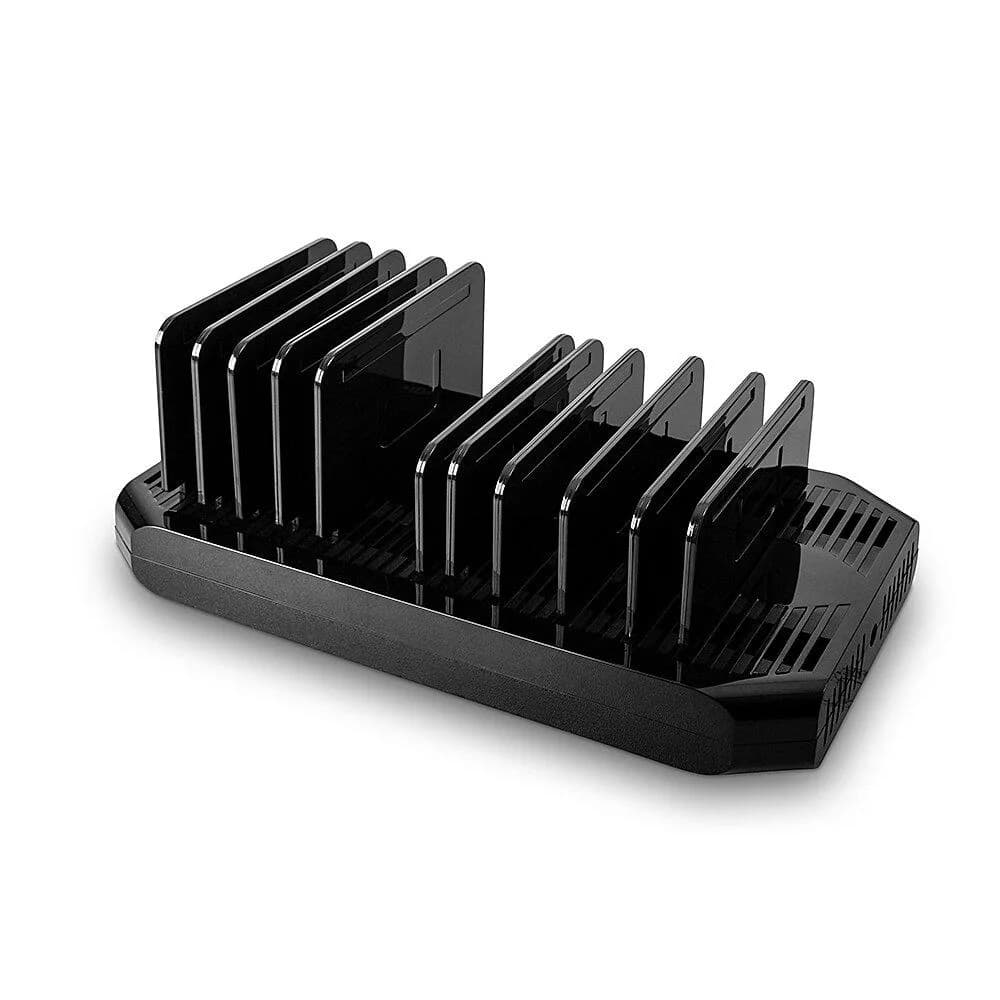 Hub USB Lindy 120W 10 Port USB Charging Station USB-A, 10 porturi, Negru — miniatură