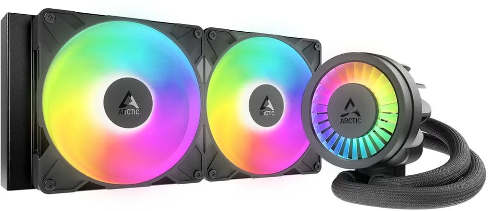 COOLER Arctic "Liquid Freezer III Pro 280 A-RGB", skt. LGA1851, LGA 1700, AM4, AM5, racire cu lichid, 2 x 140mm P14 Pro ARGB, 800 - 2800 RPM, ARGB, negru "ACFRE00183A"