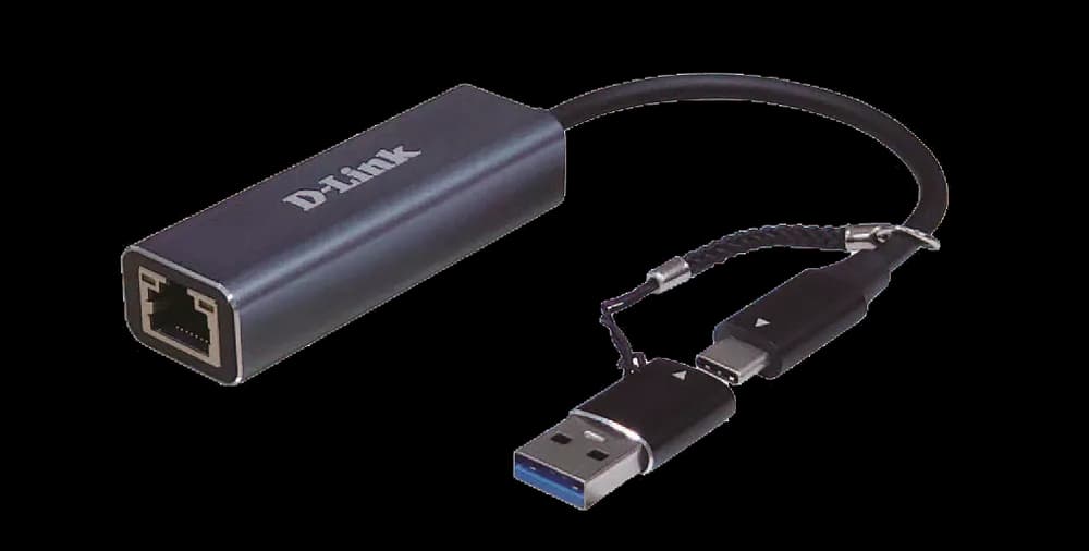ADAPTOR RETEA D-LINK, extern, USB-C, port RJ-45, 2.5 Gbps, adaptor USB-A inclus "DUB-2315"