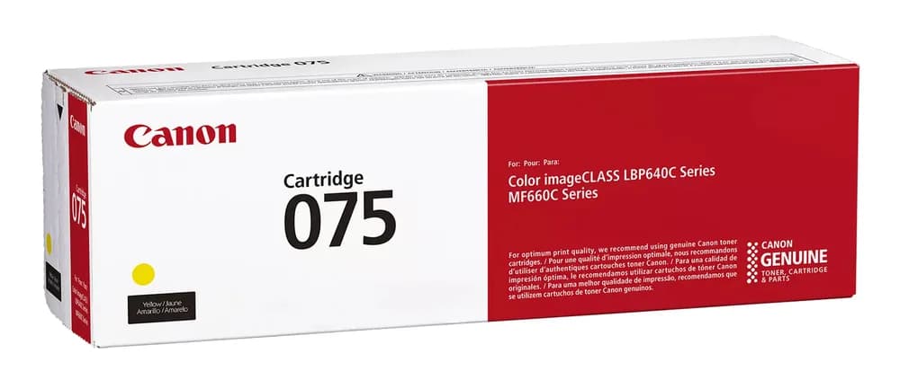 Toner Original Canon Yellow, CRG-075Y, pentru LBP646|LBP647|MF664|MF667, 1.3K, "6362C002AA" — miniatură