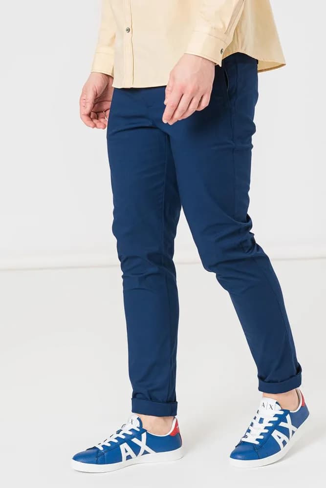 PANTALONI LUNG CASUAL BARBATI NAVY XL — miniatură