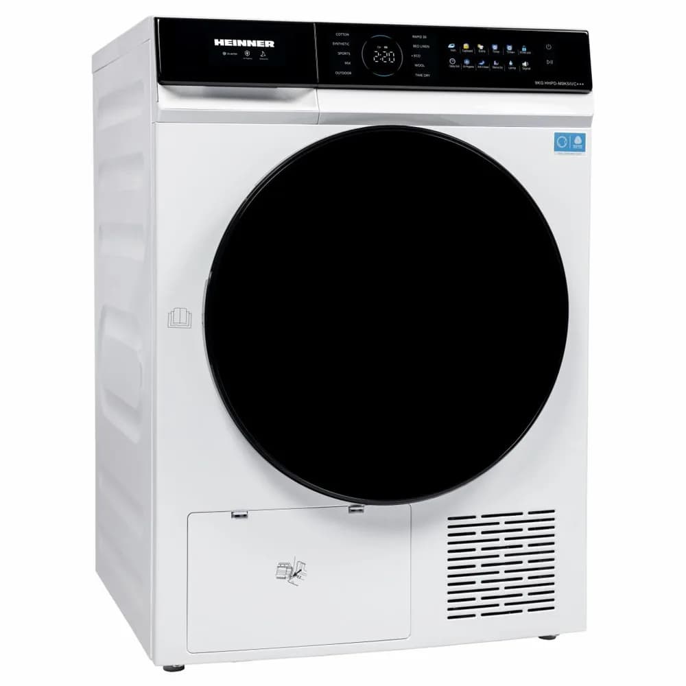Uscator de rufe HEINNER HHPD-M9K5IVC+++, 9 kg, Inverter, Clasa: C, Alb — miniatură