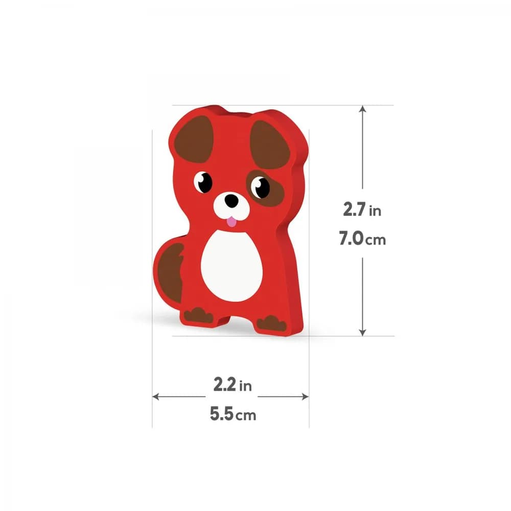 SET ANIMALE LA FERMA, JUCARIE LEMN — miniatură