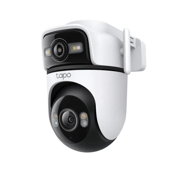 Outdoor Dual Lens Pan/Tilt Security Camera SPEC:2K (2304x1296) & 2K (2304x1296), 2.4 GHz, 2 × External Antennas,1 × Ethernet Port,Horizontal 360º FEATURE: Dual Lens, Pan/Tilt, Color Night Vision, Smart AI Detection and Notifications (motion, people, pets, cars ), Motion Tracking, Sound and Light — miniatură