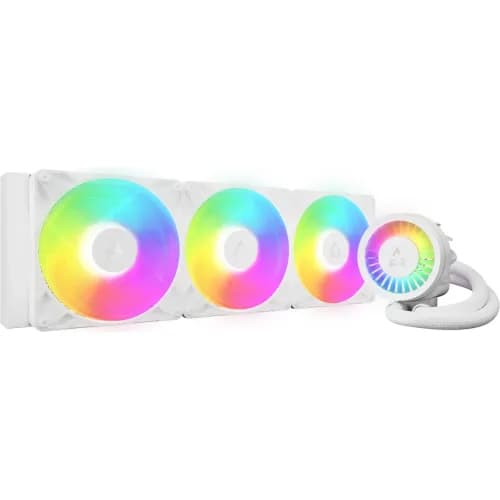 COOLER Arctic "Liquid Freezer III Pro 420 ARGB", skt. LGA1851, LGA 1700, AM4, AM5, racire cu lichid, 3 x 140mm, 400 - 2500 RPM, ARGB adresabil, alb "ACFRE00189A"