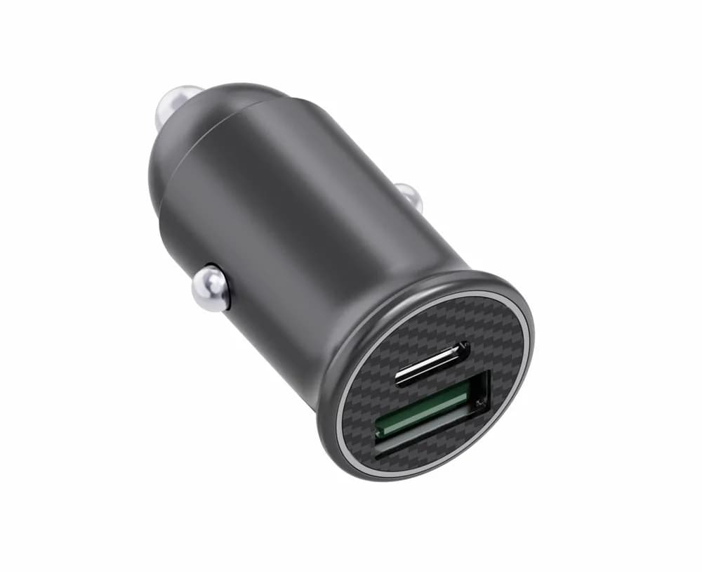 INCARCATOR AUTO SERIOUX 60W 12V, Alimentator/încărcător auto cu USB, Ieșire USB-C & USB-A