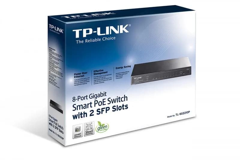 Switch TP-Link TL-SG2210P, 8 port, 10/100/1000 Mbps — miniatură