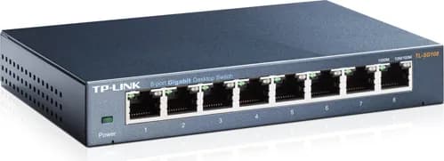 SWITCH TP-LINK 8 porturi Gigabit. carcasa metalica "TL-SG108" — miniatură