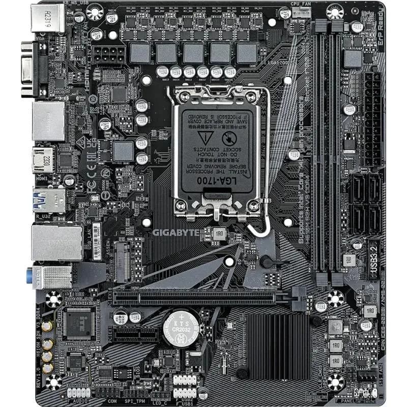 Placa de baza Gigabyte H610M S2H V3, Socket 1700, DDR4, Micro-ATX — miniatură