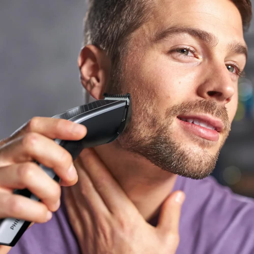 Aparat de tuns PHILIPS Hairclipper Seria 5000 HC5630/15, Acumulator, 90 min autonomie, Argintiu, L x A x I (mm) 69x193x224 — miniatură