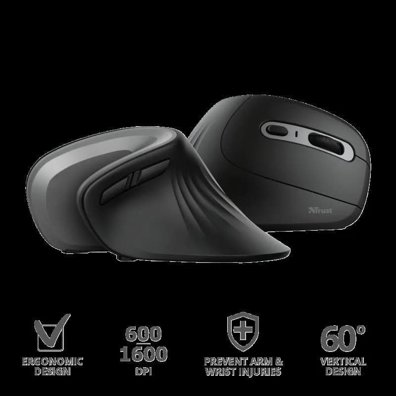 Mouse Wireless Trust Verro, 1600 dpi, Multicolor