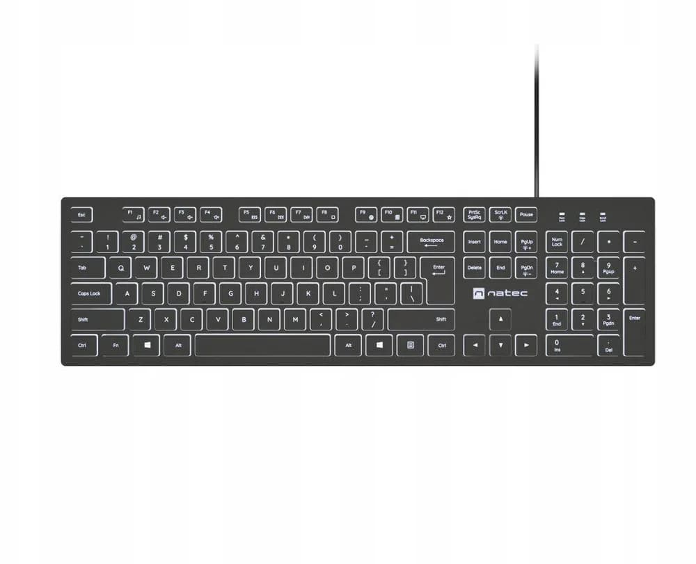 Tastatura NATEC Herring Slim, USB, negru