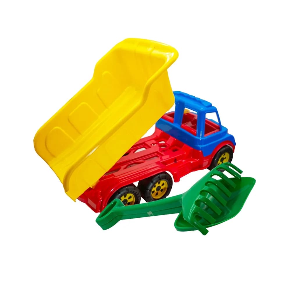 Camion 60 cm, cu lopata + grebla - ROBENTOYS — miniatură