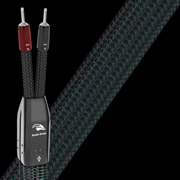 Cablu de boxe High-End Audioquest Robin Hood ZERO BiWire Single (DBS Carbon) 2m