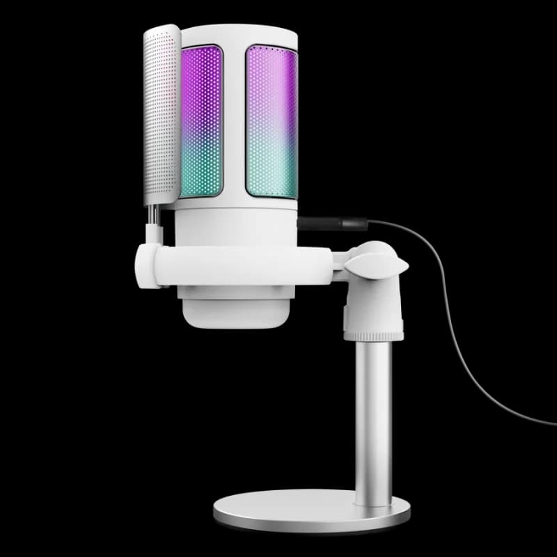 Microfon Trust GXT 238W Auron, tip Condenser, USB-C, LED backlight