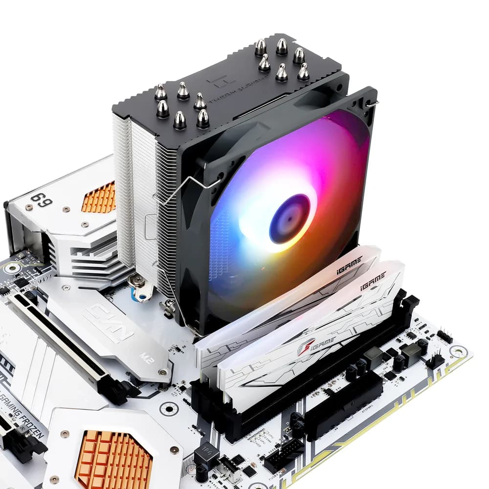 COOLER Thermalright "Burst Assassin 120 Argb" skt. Intel si AMD, racire cu aer, vent. 120mm, 1550 rpm, 6 heatpipes, inaltime 154mm, ARGB, gri,"Burst Assassin 120 Argb" — miniatură