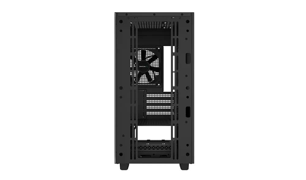 CARCASA DEEPCOOL CH370, Micro ATX, fara sursa, sticla securizata, 1 x 120mm fan, USB 3.0 x 2, Jack 3.5mm x 1, black, "R-CH370-BKNAM1-G-1" — miniatură