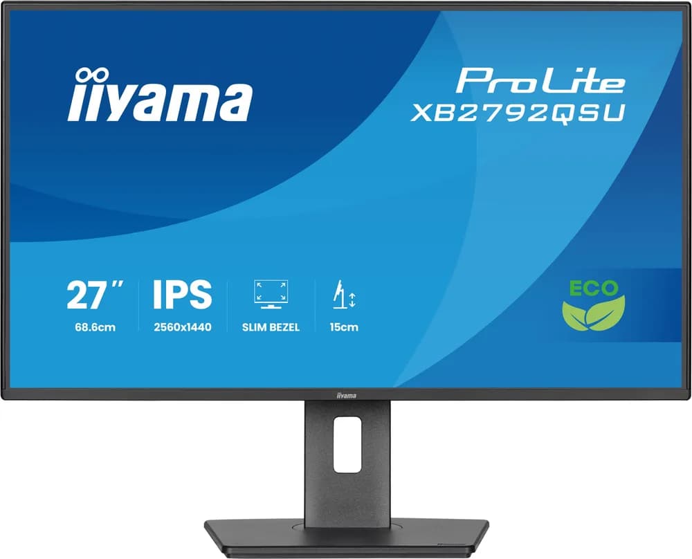 Iiyama ProLite XB2792QSU-B1 LED monitor 27" 1920x1080 Full HD (1080p) 120 Hz IPS 350 cd 1500, 3 ms HDMI DP speakers black "XB2792QSU-B1" — miniatură