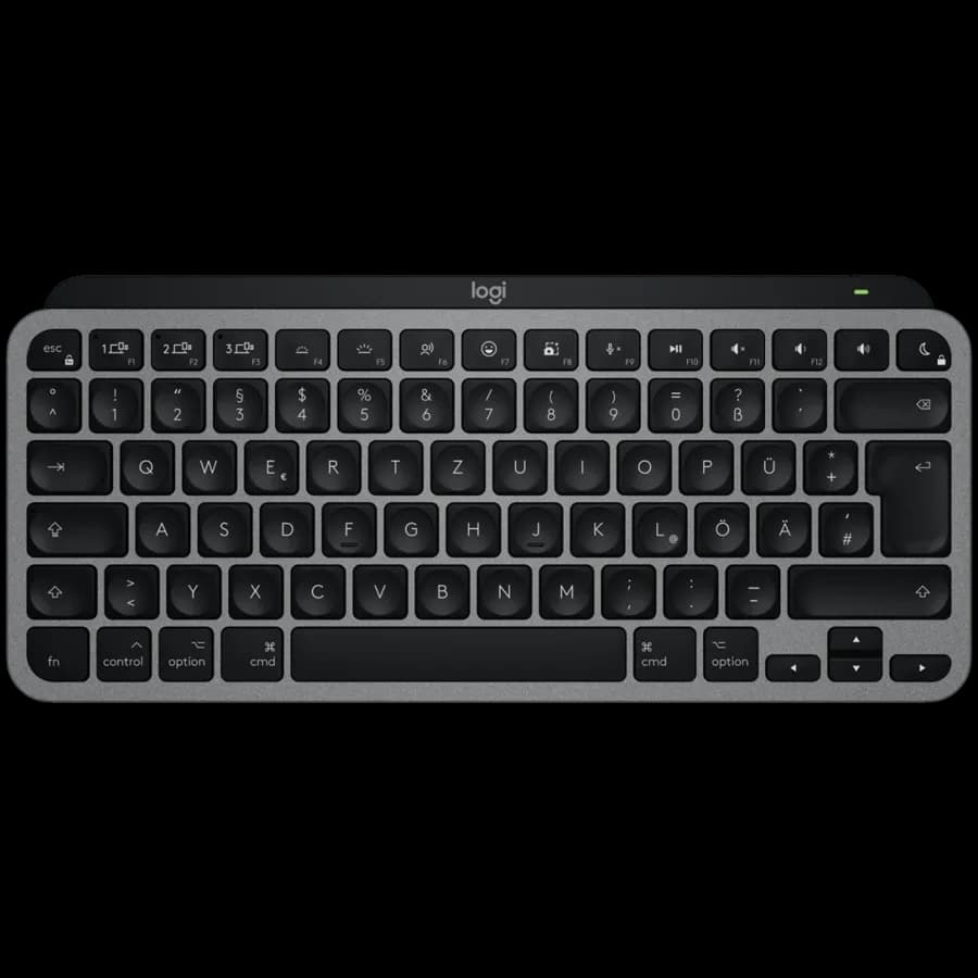 LOGITECH MX Keys Mini For Mac Minimalist Wireless Illuminated Keyboard - SPACE GREY - US INTL - BT - EMEA28-935 "920-012652"