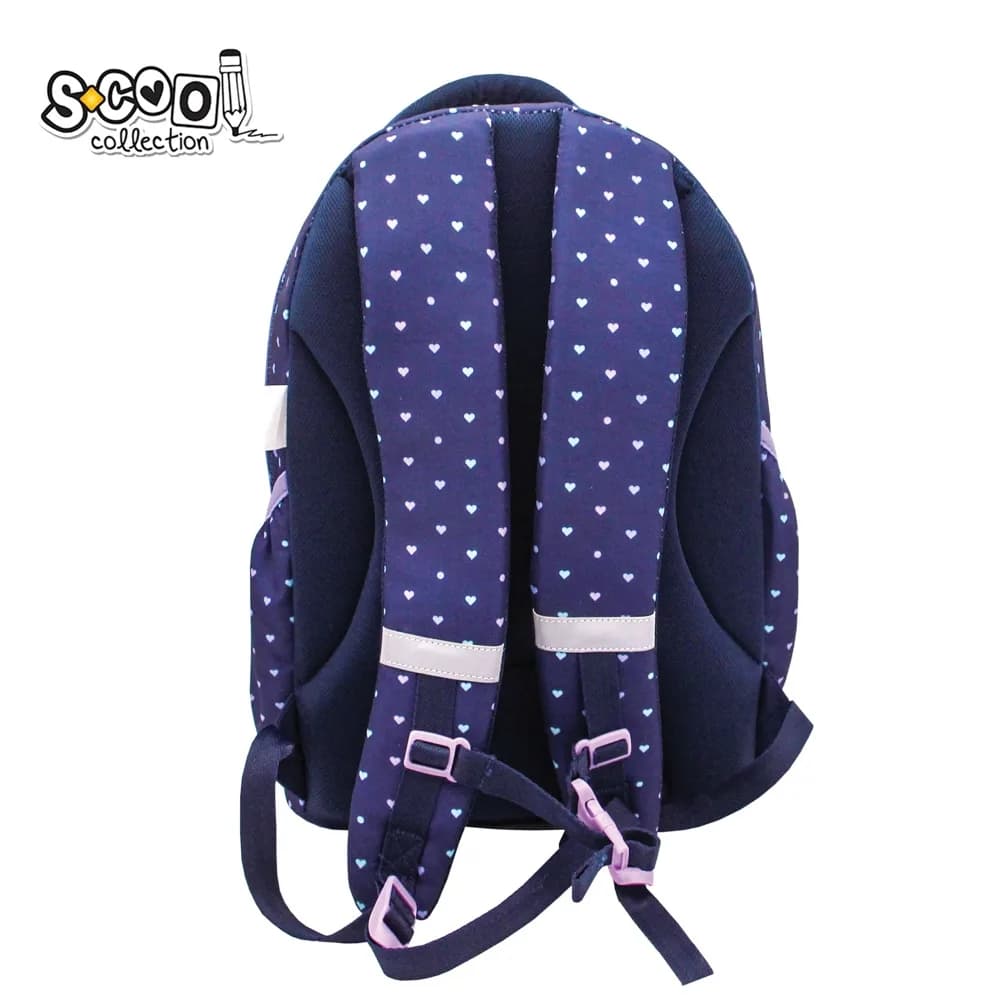 Ghiozdan anatomic URBAN, 43x29x22 cm, HEARTS – S-COOL — miniatură