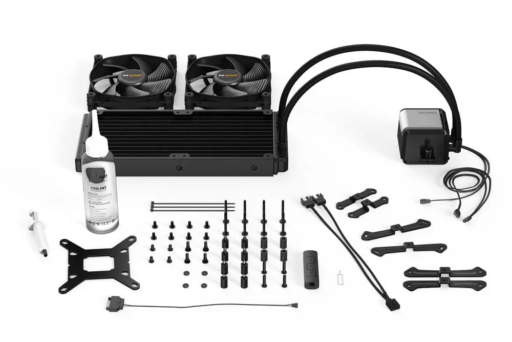 COOLER be quiet! "SILENT LOOP 2", racire lichid, skt. Intel LGA1700/1200/115x/2011-v3, AMD AM5/AM4/sTRX4,radiator aluminiu,pompa 2800rpm, fan 2x120mm,2200 rpm,4-pin, ARGB "BW010" — miniatură