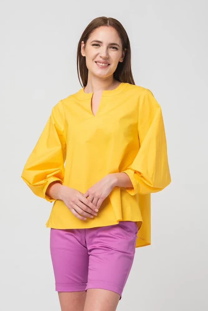 CAMASA CASUAL FEMEI YELLOW S — miniatură