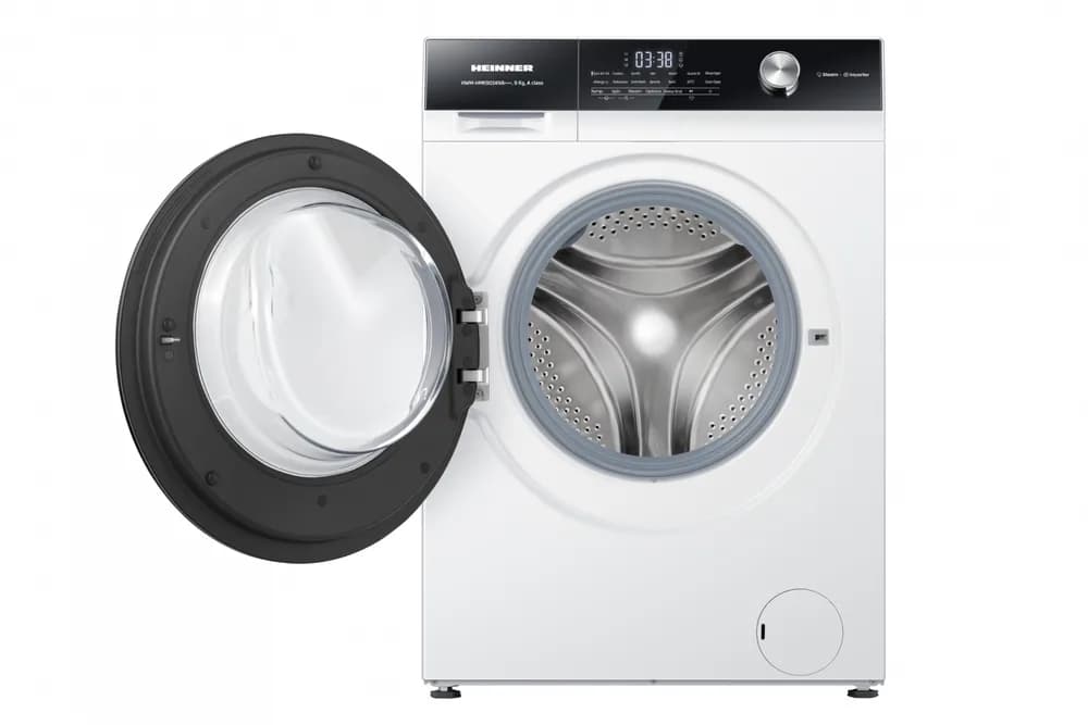 Masina de spalat rufe HEINNER HWM-HMK9014IVA+++, 9 kg, 1400 rpm, Clasa: A, Alb — miniatură
