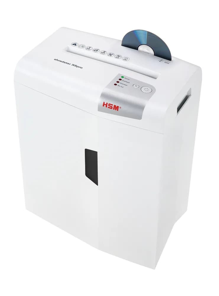 Distrugator documente manual HSM ShredStar X 6 PRO, 6 coli, cross cut (2 x 15mm), securitate 5 "H-1046111" — miniatură
