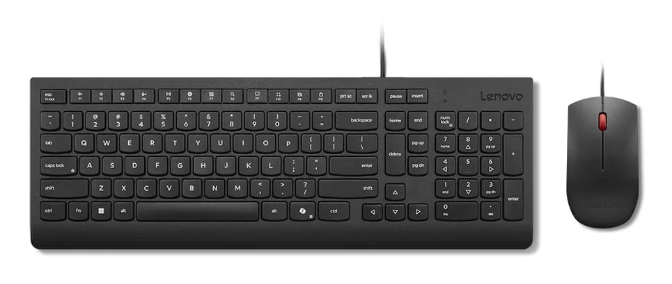 LENOVO Essential Wired Combo Keyboard & Mouse AI US English with Euro symbol 103P w/copilot button (US) "4X31R64439"