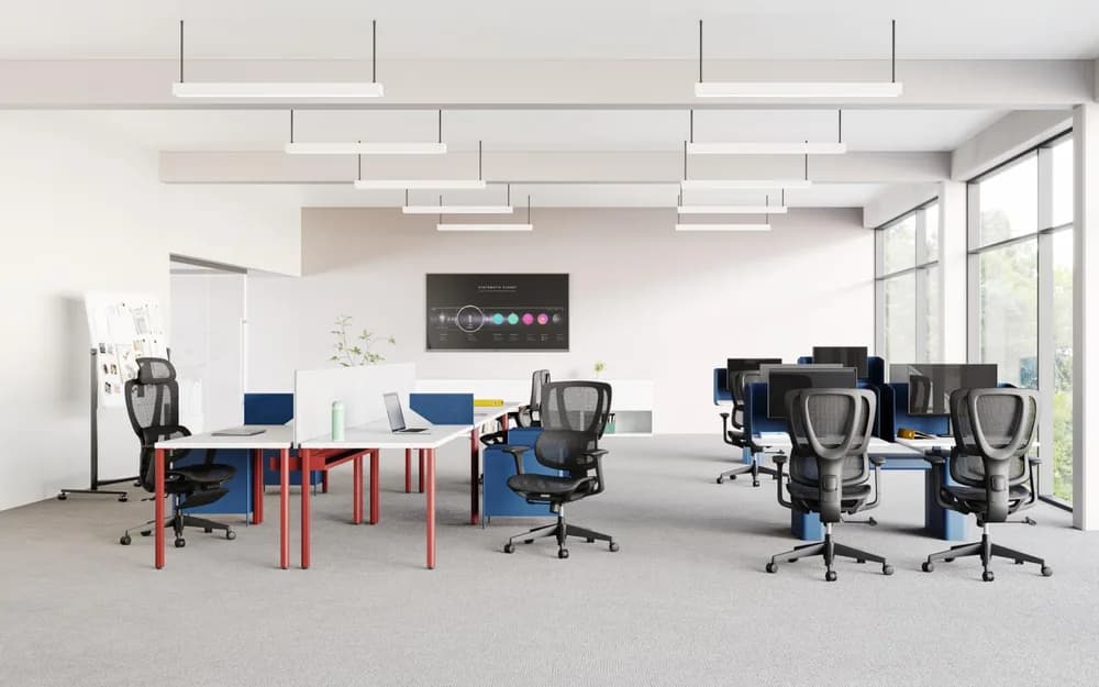 Scaun birou Serioux Aeromesh, Dimensiuni (LxAxÎ): 68,5x67x111-119cm, Capacitate greutate: 150 kg, Material suprafață: Material plasă, Material cadru: Fibră de sticlă de înaltă rezistență, Tip cotieră: Cotieră 3D, Tip pârghie pneumatică: Sistem de ridicare pe gaz clasa 3 de 85 mm — miniatură