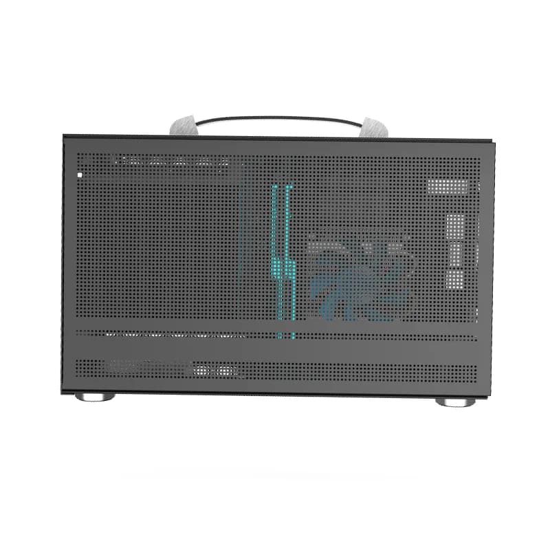CARCASA PCCOOLER, Mini Tower, ITX, fara sursa, fereastra laterala tip MESH, gri, USB 3.2 gen 1 x 1, USB Type-C x 1, "MINI I100G PRO MESH" — miniatură