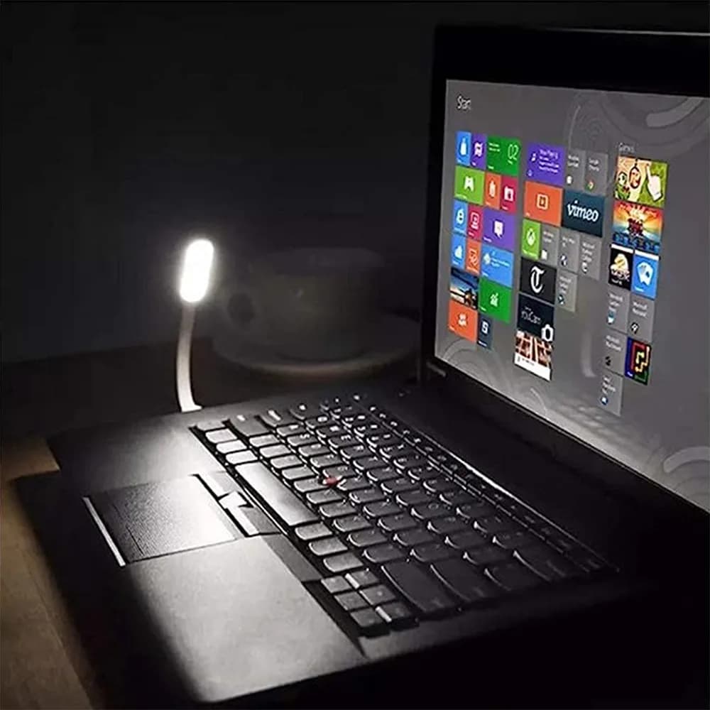 LAMPA LED USB pentru notebook, SPACER, white, "SPL-LED-WH" — miniatură