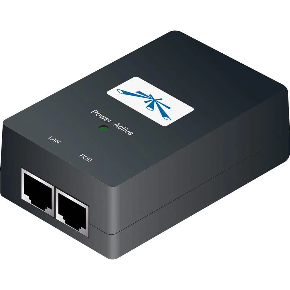 INJECTOR PoE UBIQUITI, port Gigabit x 2, unmanaged, nerackabil, carcasa metalica, "POE-48-24W-G"
