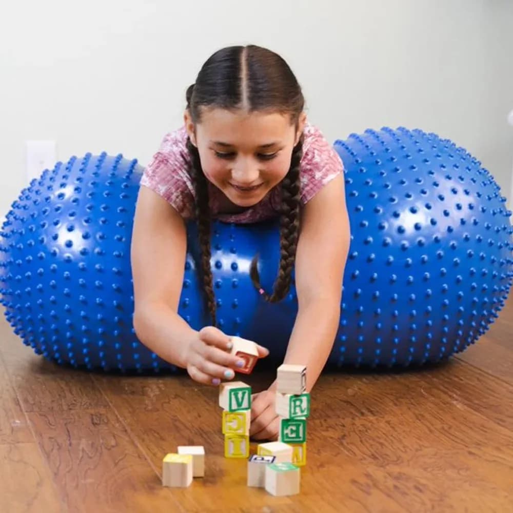 Rolă Senzorială Gonflabilă cu Nuburi Tactile PEANUT — miniatură