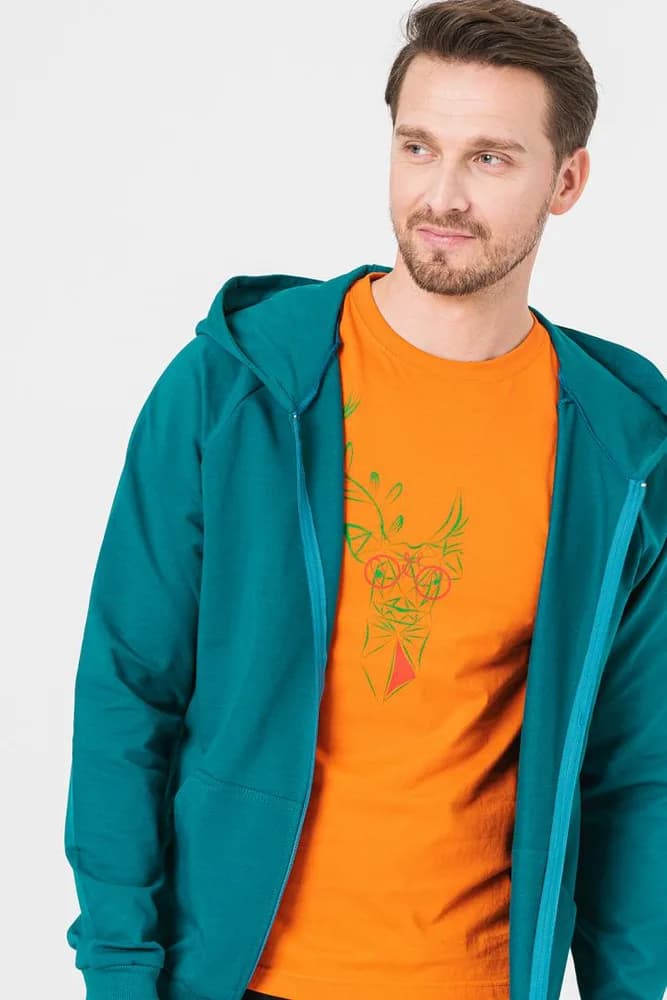 HANORAC COTON CASUAL BARBATI PETROL-M — miniatură