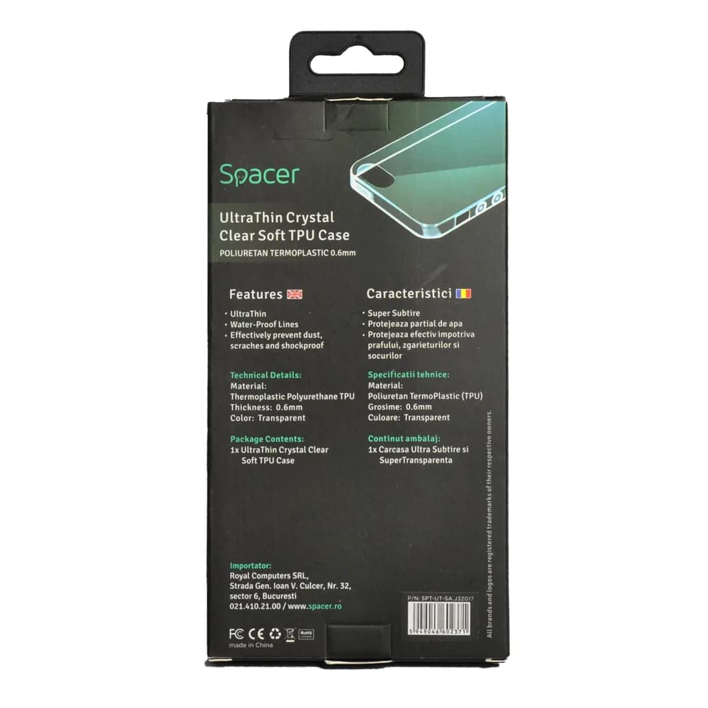 Husa Samsung J3 2017 Spacer, transparenta, grosime 0.6 mm, material flexibil TPU, ultra subtire "SPT-UT-SA.J32017" — miniatură