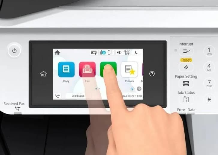Multifunctional inkjet EPSON WorkForce Pro EM-C7100DWF, format A3+, Color, duplex, USB + LAN + Wi-Fi — miniatură