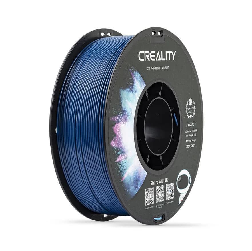 CREALITY CR-ABS 3D Printer Filament, BLUE,temperatura printare: 220-260, Diametru Filament: 1.75mm, rezistenta la tractiune: 43MPa,diametru suport filament: 200mm, NON-Toxic, Utilizare: pana la 6 luni de la deschiderea ambalajului. — miniatură