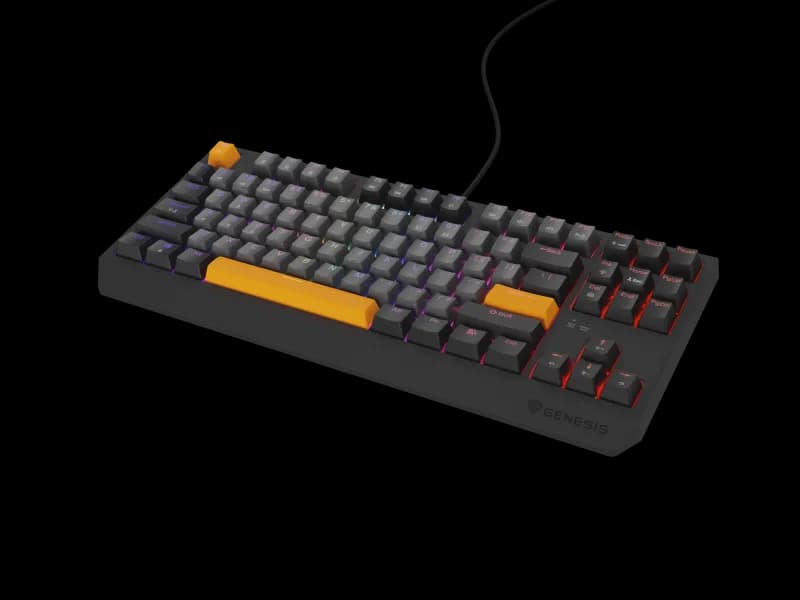 Tastatura Mecanica Gaming Genesis Thor 230 TKL, RGB, USB, gri