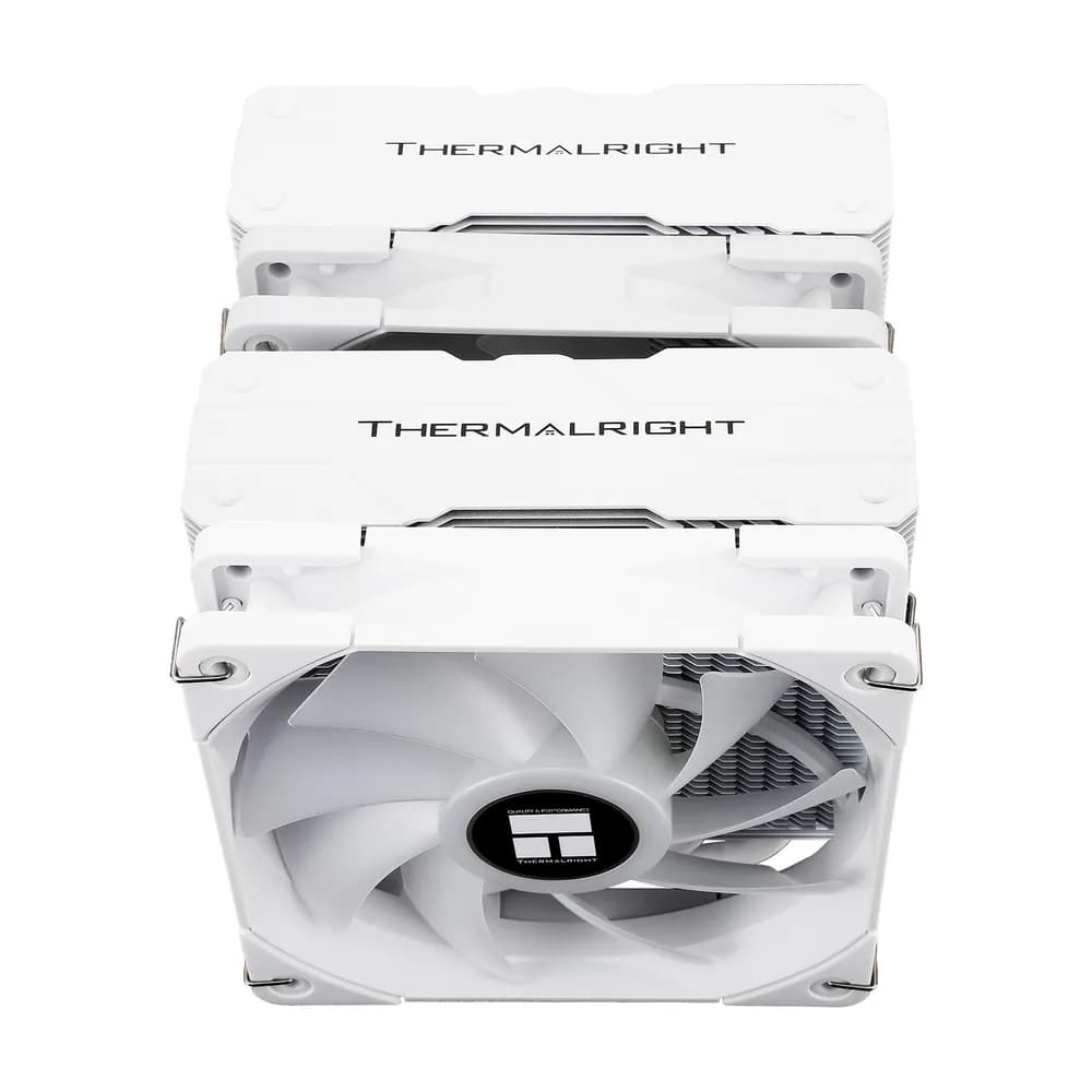 COOLER Thermalright "Peerless Assassin 120 White ARGB" dual tower,skt. Intel si AMD, racire cu aer, vent. 2 x 120mm, 1550 rpm, 6 heatpipes, inaltime 157mm, ARGB,"Peerless Assassin 120 White ARGB" — miniatură