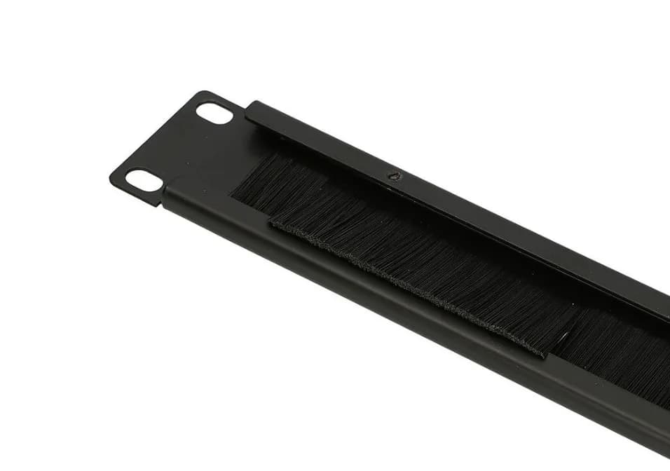 EXTRALINK EX.9670 Cable organizer 1U with brush black "EX.9670" — miniatură