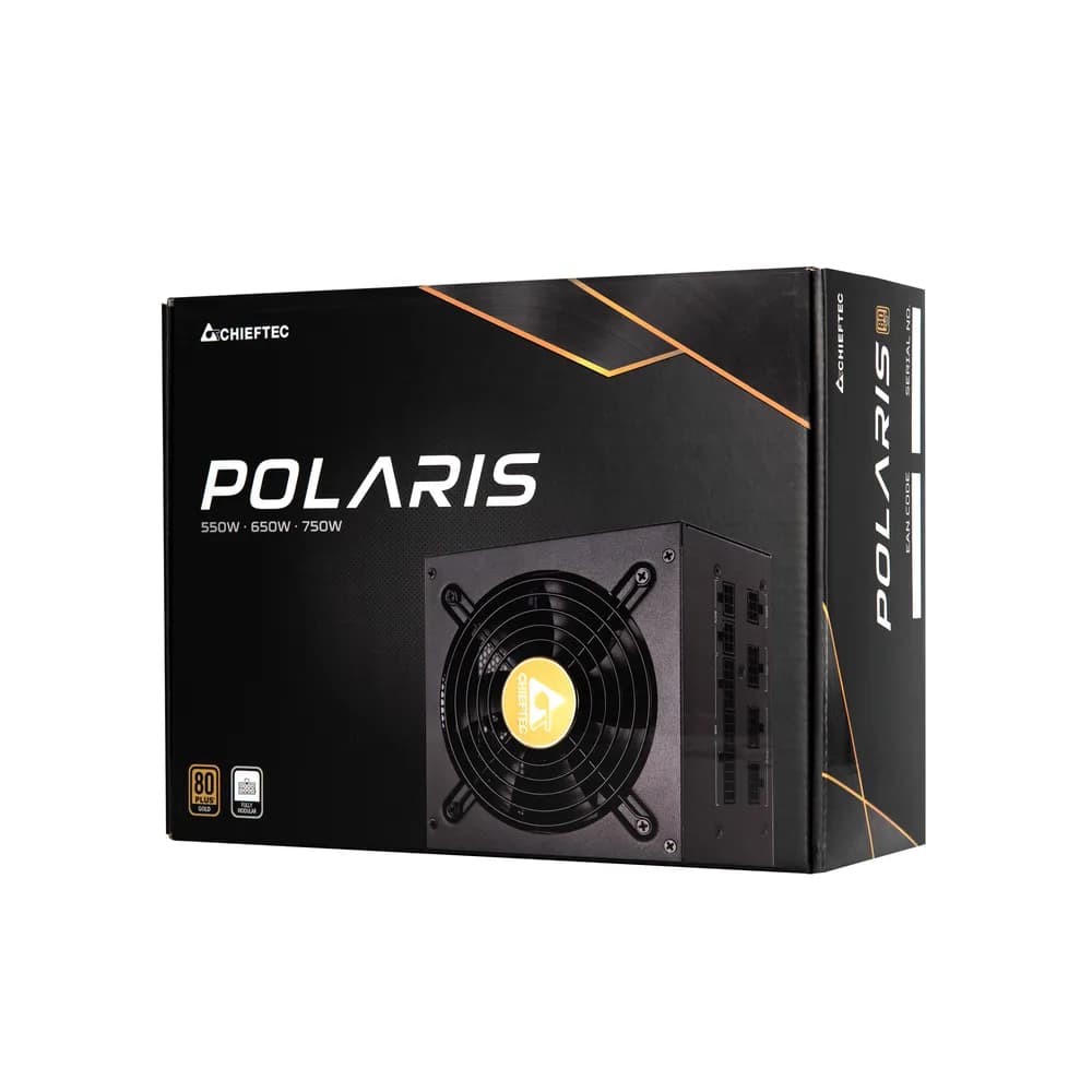 SURSA Chieftec Polaris 1050 W, modulara, certificare 80 Plus Gold, ventilator 140 mm x 1, PCI-E 6+2 pin x 2, SATA x 4, "PPS-1050FC" — miniatură
