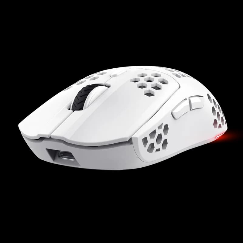 Mouse Gaming Wireless Trust GXT 929 Helox, 4800 dpi, Alb