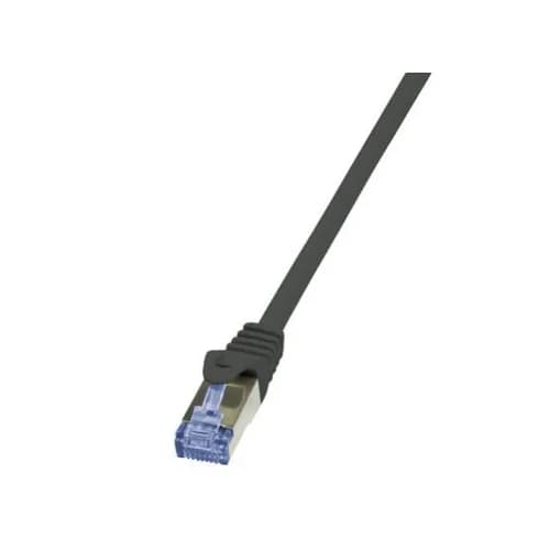 PATCH CORD S/FTP LOGILINK Cat7, LSZH, cupru, 600MHz, mufe RJ45 Cat6a, 1.5 m, negru, AWG26, dublu ecranat "CQ4043S"