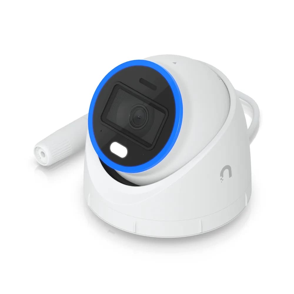 Ubiquiti UVC-AI-Turret-W All-weather, vandal-proof 4K PoE+ turret camera with enhanced AI capabilities and IR and visible LEDs for night vision "UVC-AI-TURRET-W" — miniatură